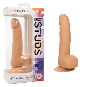 Silicone Studs 6' Dildo - Ivory