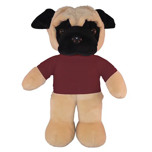 Soft Plush Pug with Tee