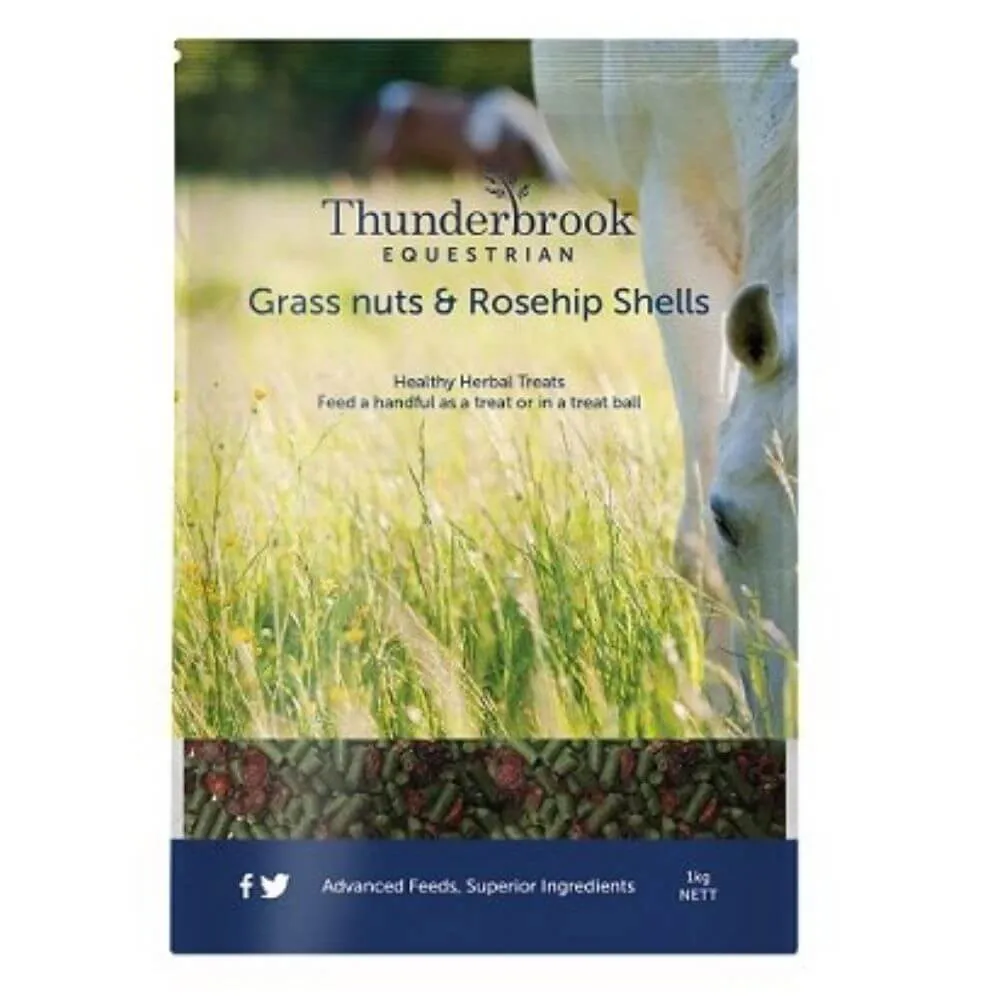 Thunderbrook Organic Minted Grass Nuts & Rosehip Shells 1kg