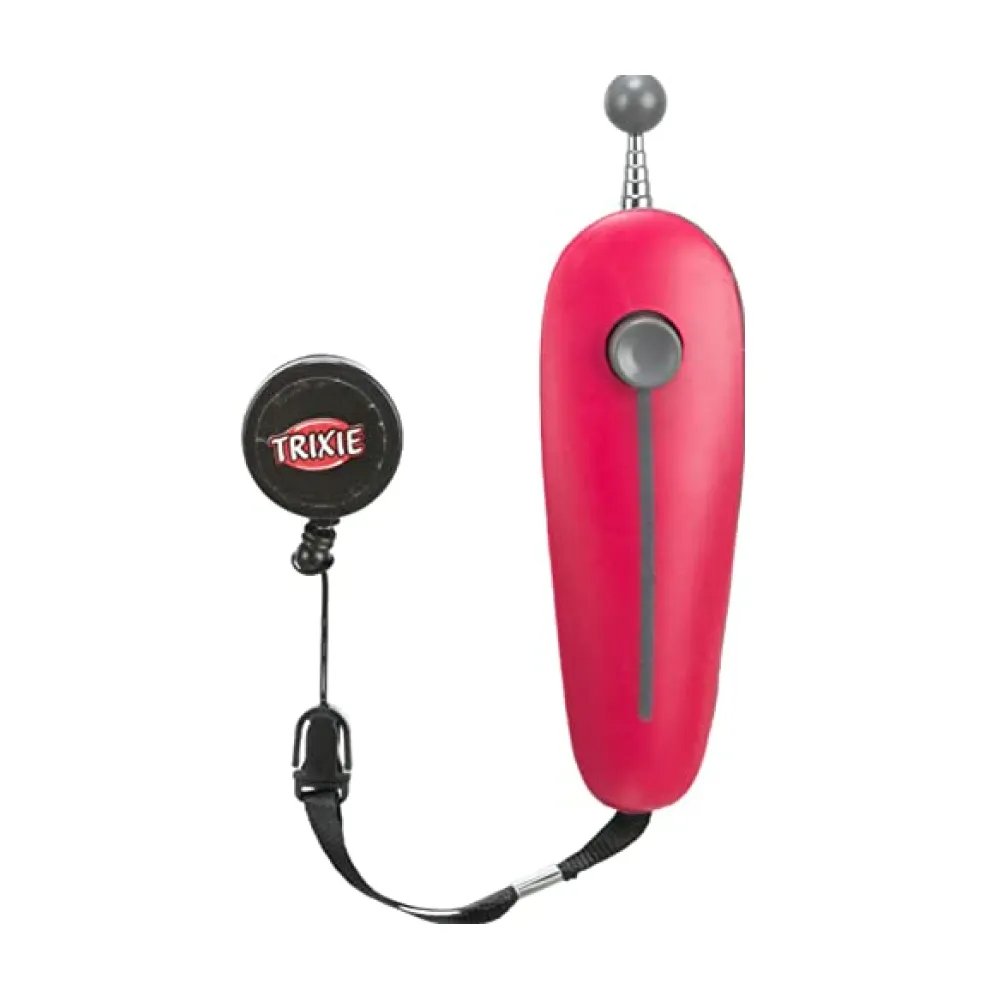 Trixie Target Stick with Clicker Button Retractable Toy for Dogs and Cats (Red)