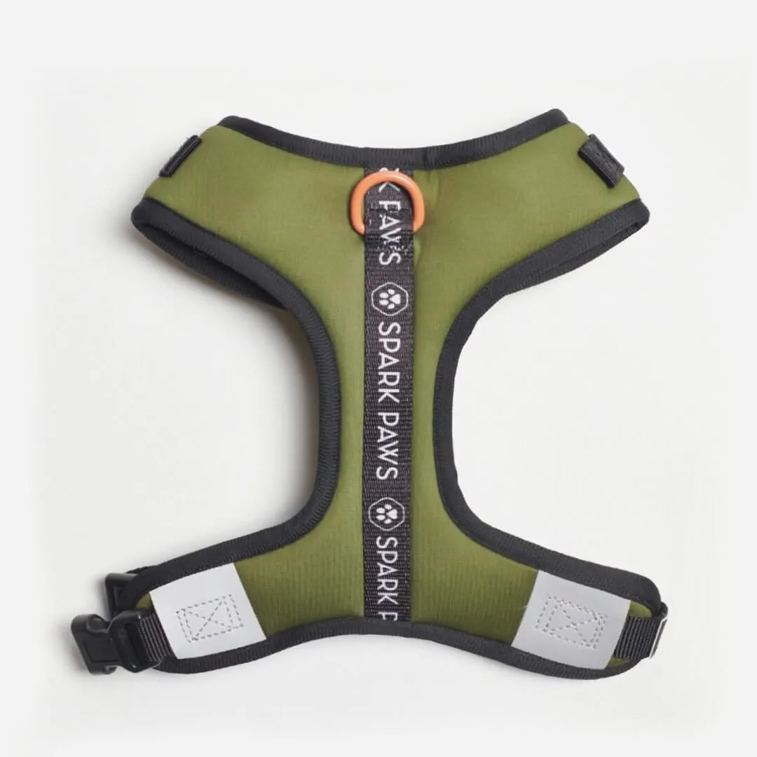 Ultra Soft Activewear Dog Harness - Green