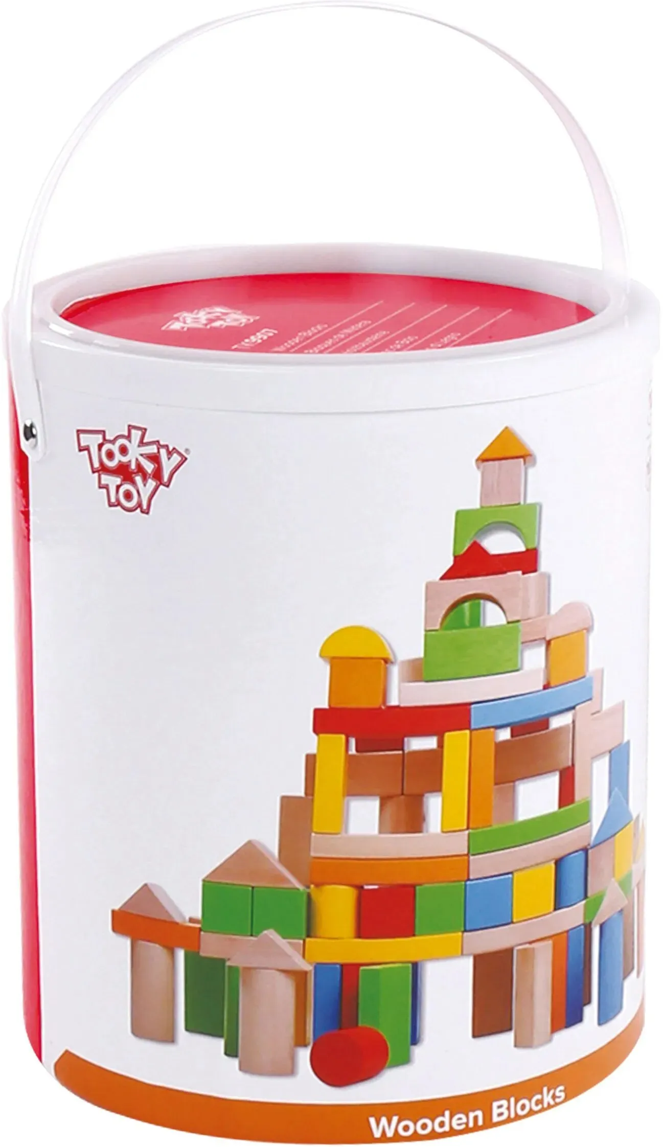 Wooden Blocks Construction Toy - 100 Pieces